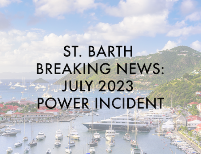 News Alert: St Barthelemy loses capacity at its power plant